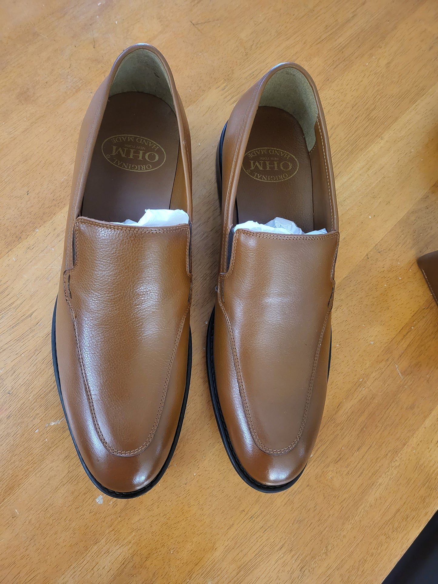Slip-on Leather Shoes with Matching Belts & Wallets
