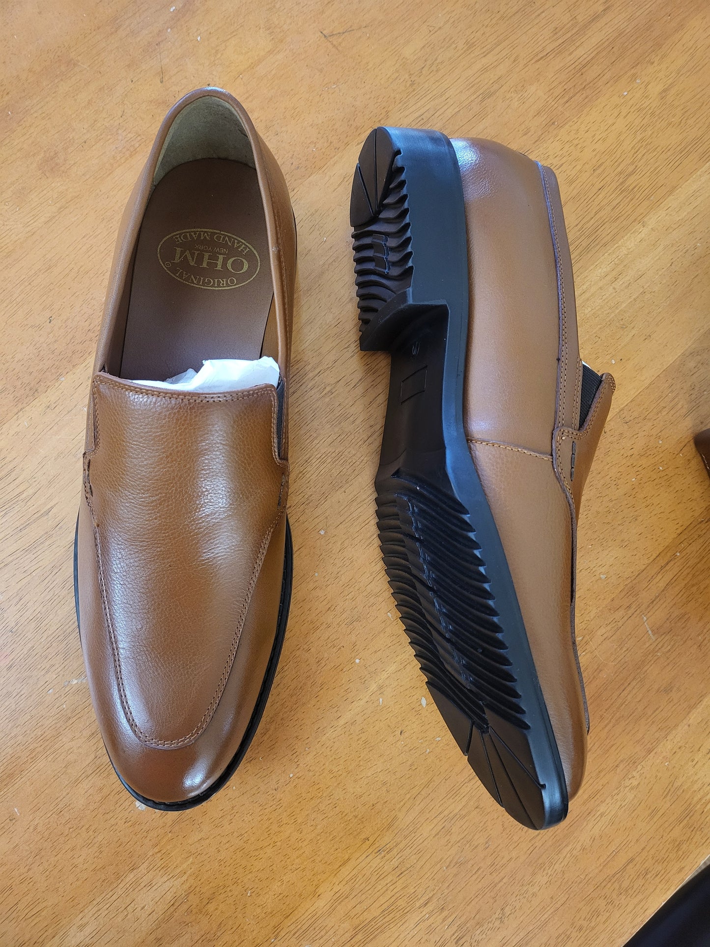 Slip-on Leather Shoes with Matching Belts & Wallets