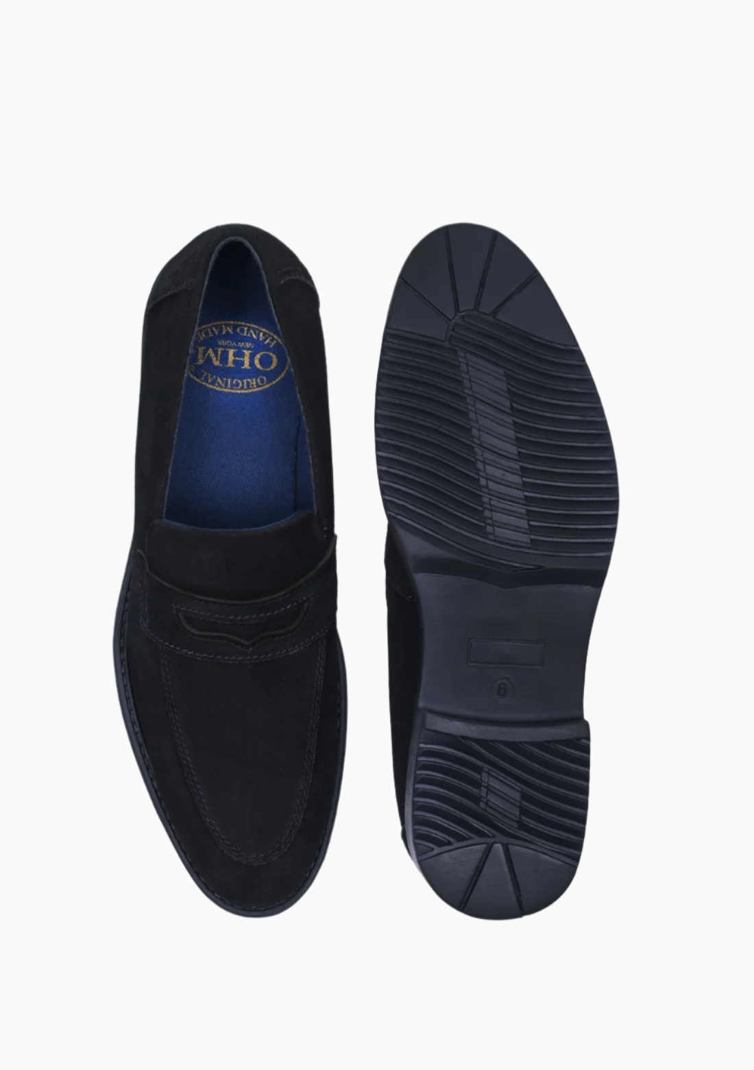 OHM Exclusive Penny Loafer in Suede with Classy Rubber Sole