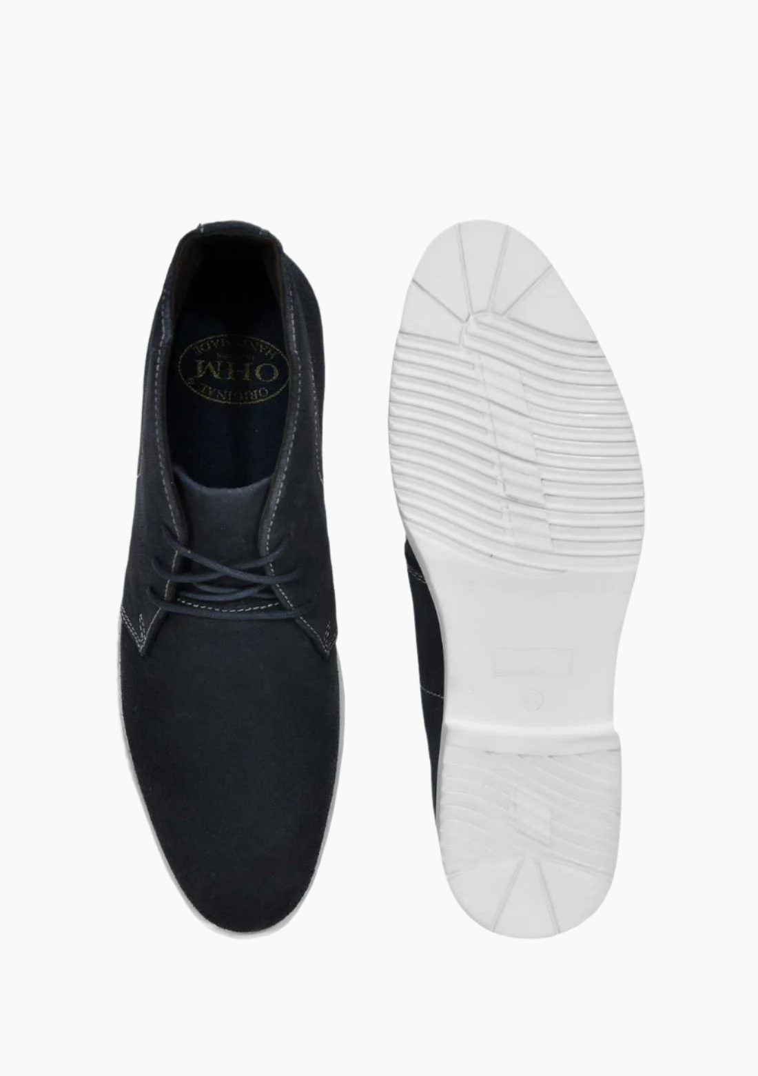 OHM Executive Style Ankle Leather Boots with Plain Toe
