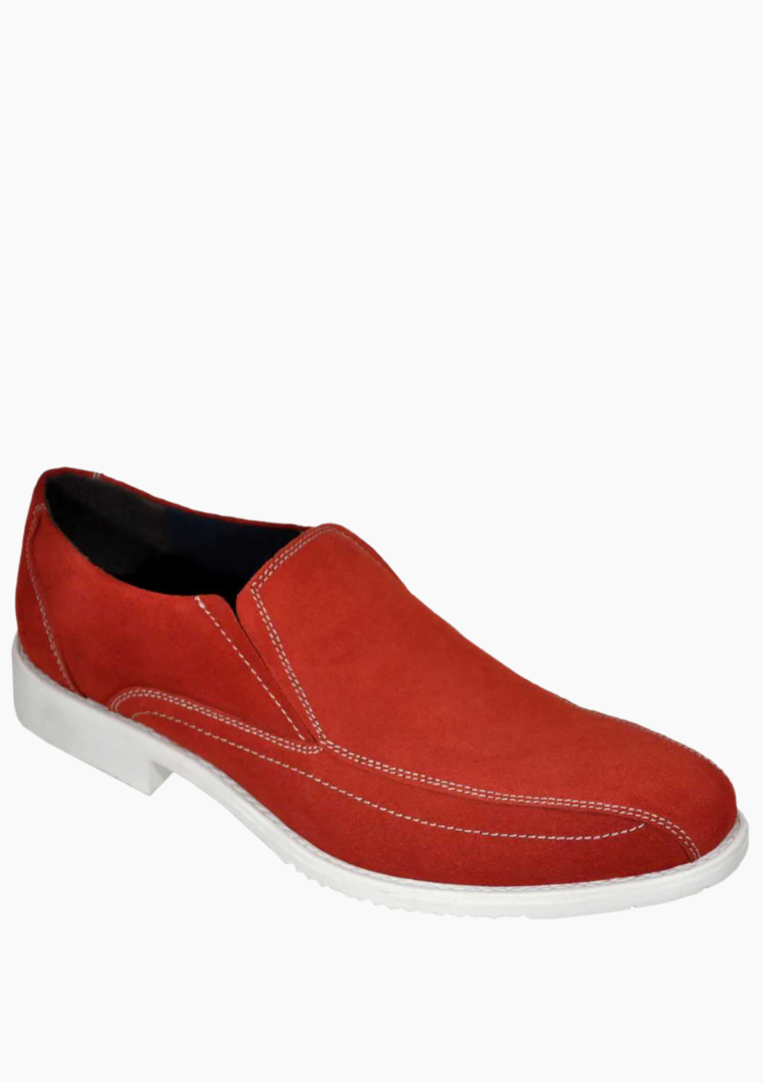 OHM Premium Italian Leather Slip-on Shoes with Stitched Toe