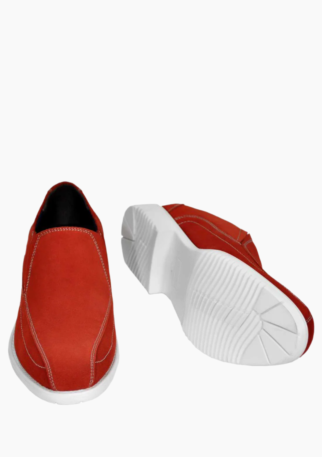 OHM Premium Italian Leather Slip-on Shoes with Stitched Toe