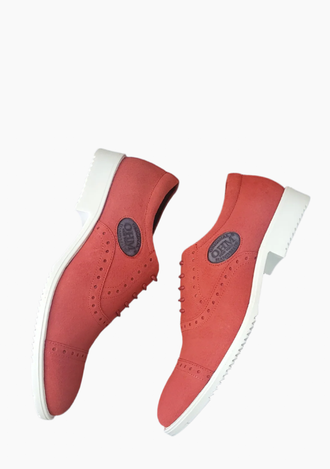 OHM Sporty Oxford Style Leather Shoes with OHM Embossed