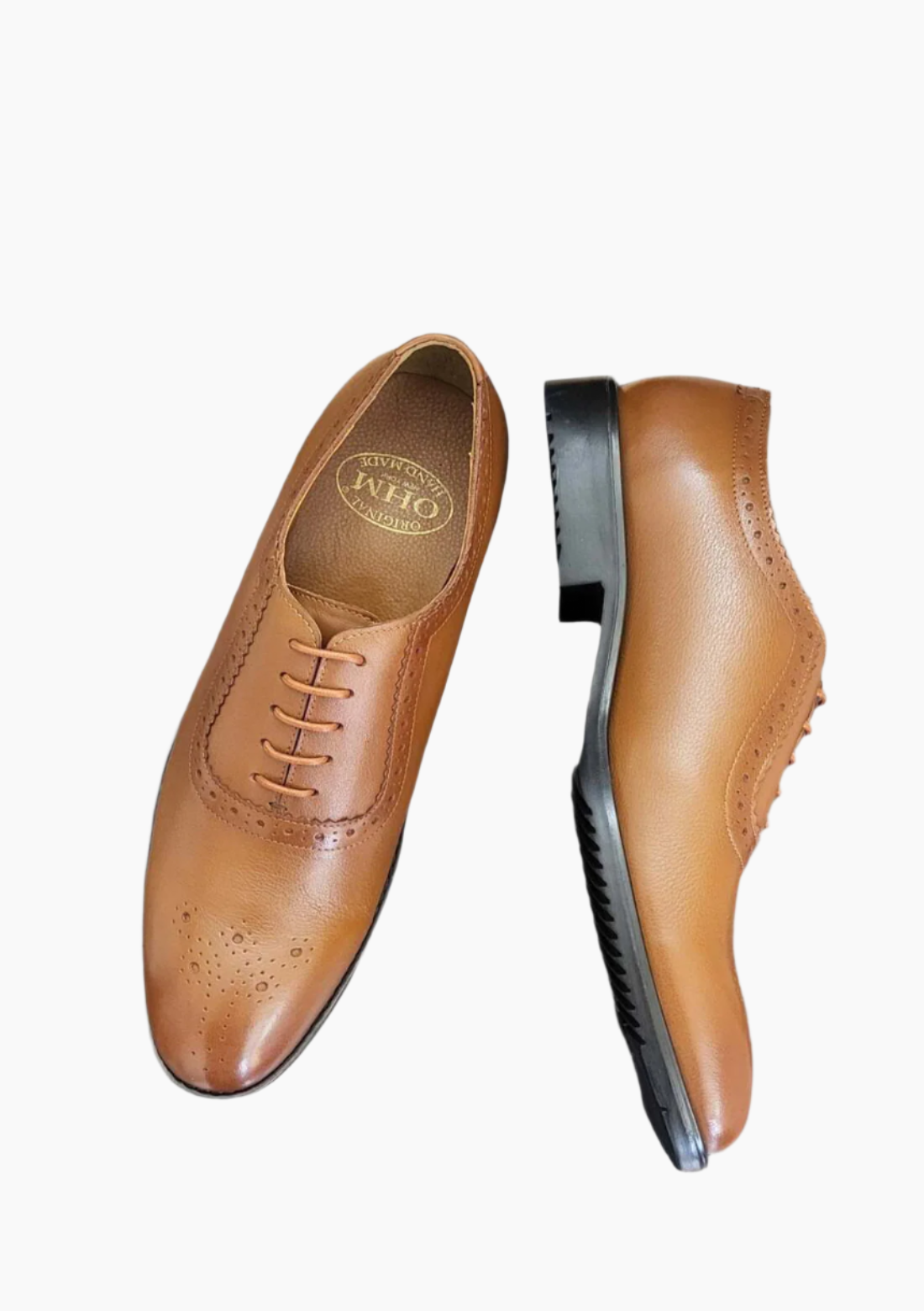 OHM Oxford Medallion Toe Leather Shoe