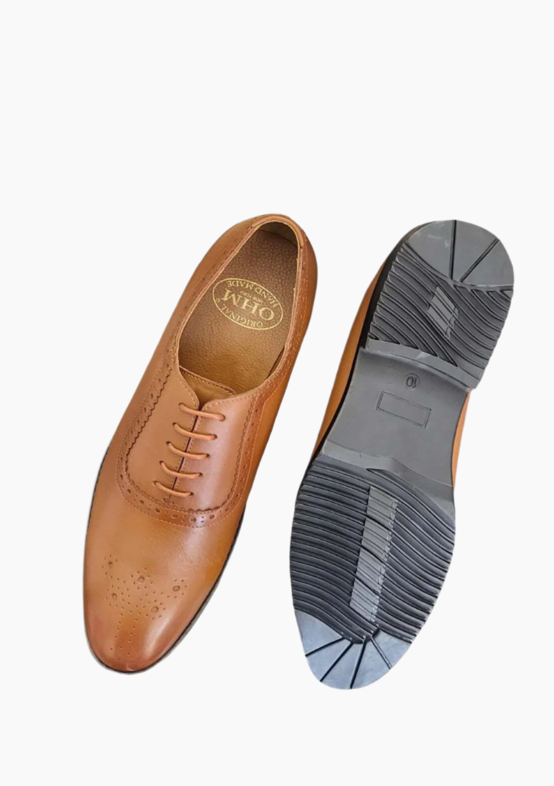 OHM Oxford Medallion Toe Leather Shoe