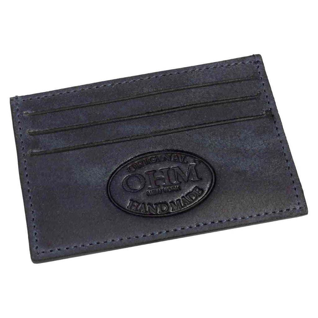 OHM New York Grained Leather Classic Card Holder