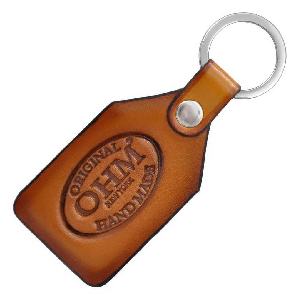 OHM New York Leather Key Chains in Tan