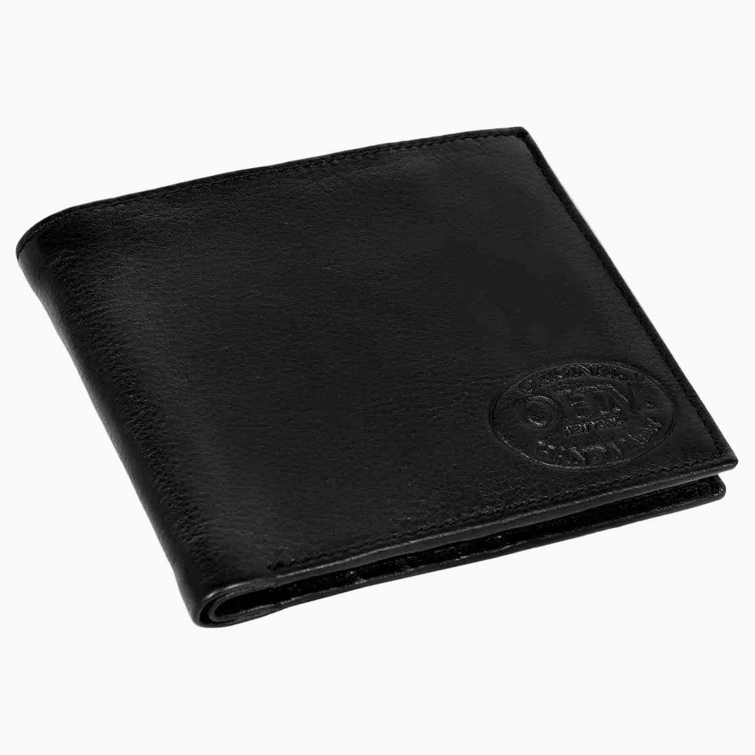 OHM New York Plain Vertical Card Slot Leather Wallet
