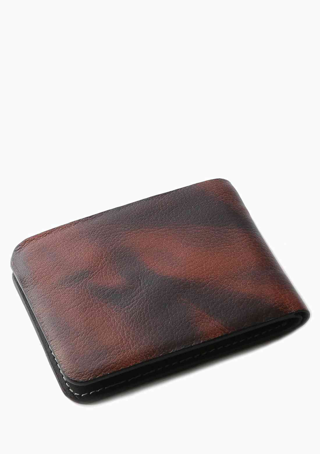 OHM Leather Wallet in Tiger Print