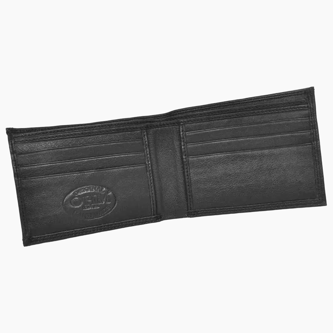 OHM New York Bill Fold Leather Wallet With Removable Card Holder