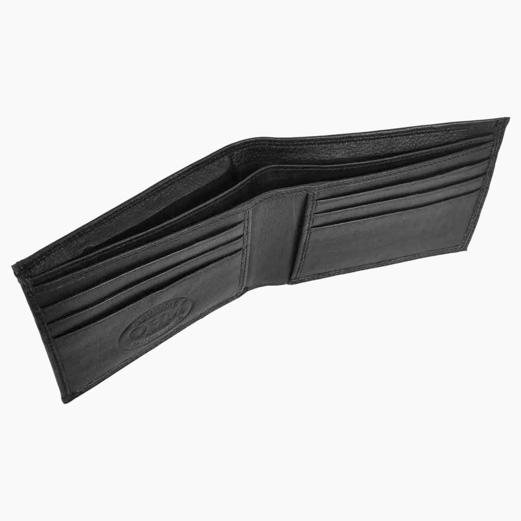 OHM New York Bill Fold Leather Wallet With Removable Card Holder