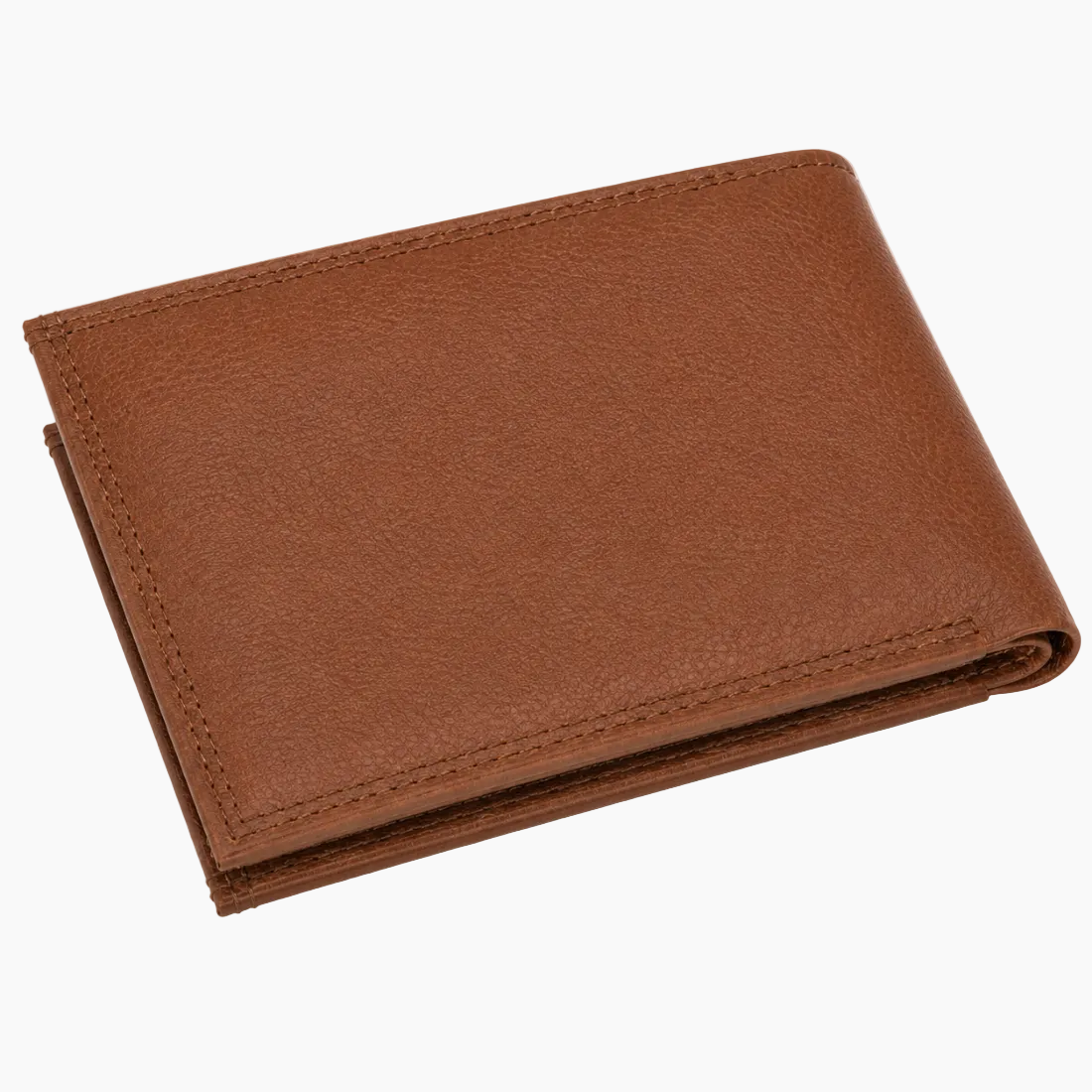 OHM New York Bill Fold Leather Wallet With Removable Card Holder Cognac