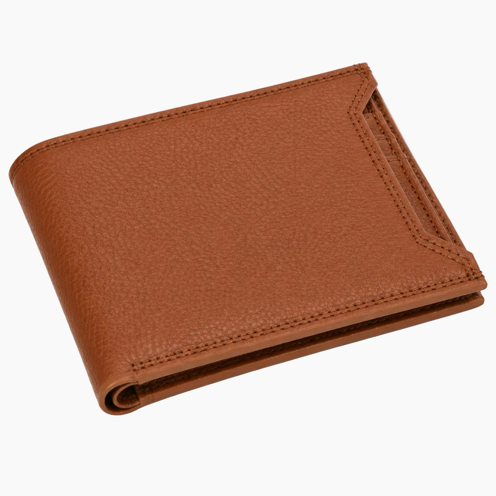 OHM New York Bill Fold Leather Wallet With Removable Card Holder
