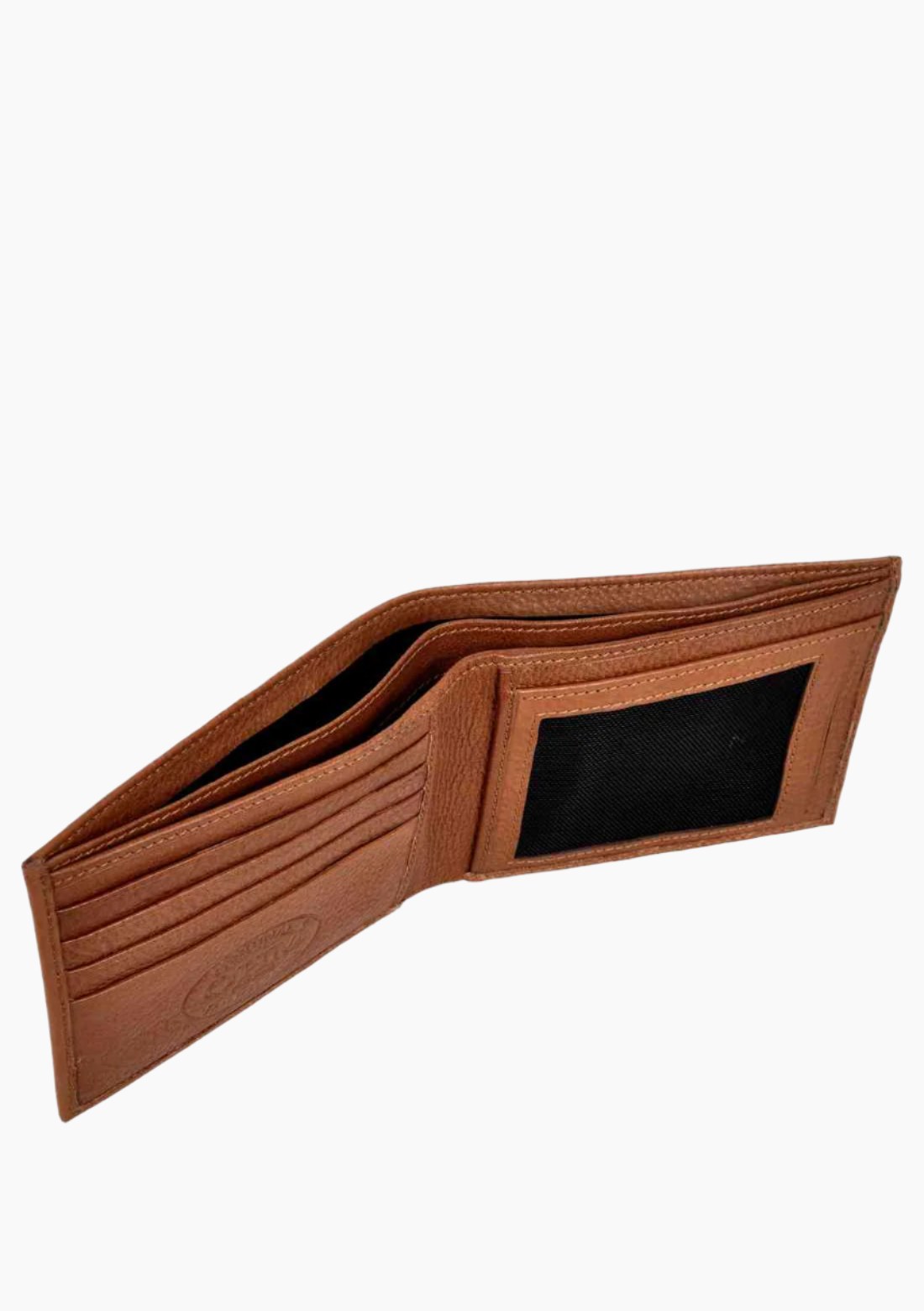 OHM Bill Fold Leather Wallet in Tan Color