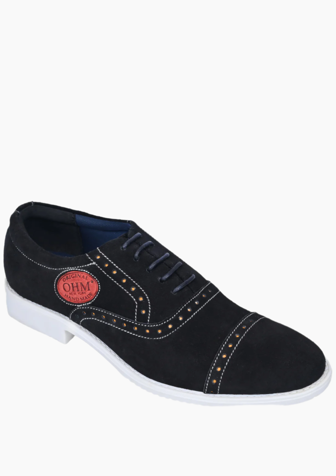 OHM Friday All Day Comfort Italian Leather Oxford with Embossed Logo