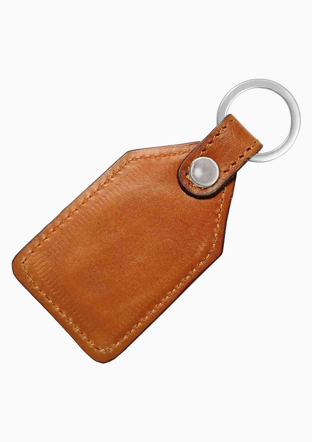 OHM New York Handmade Leather Key Rings in Tan Color