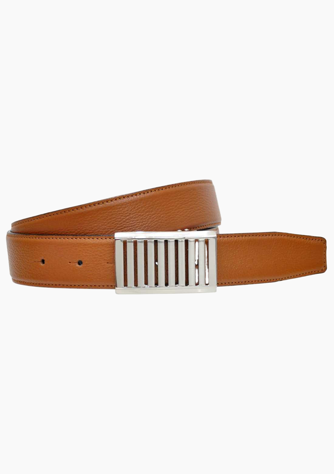 OHM Latticed Buckle Leather Handmade Reversible Belts