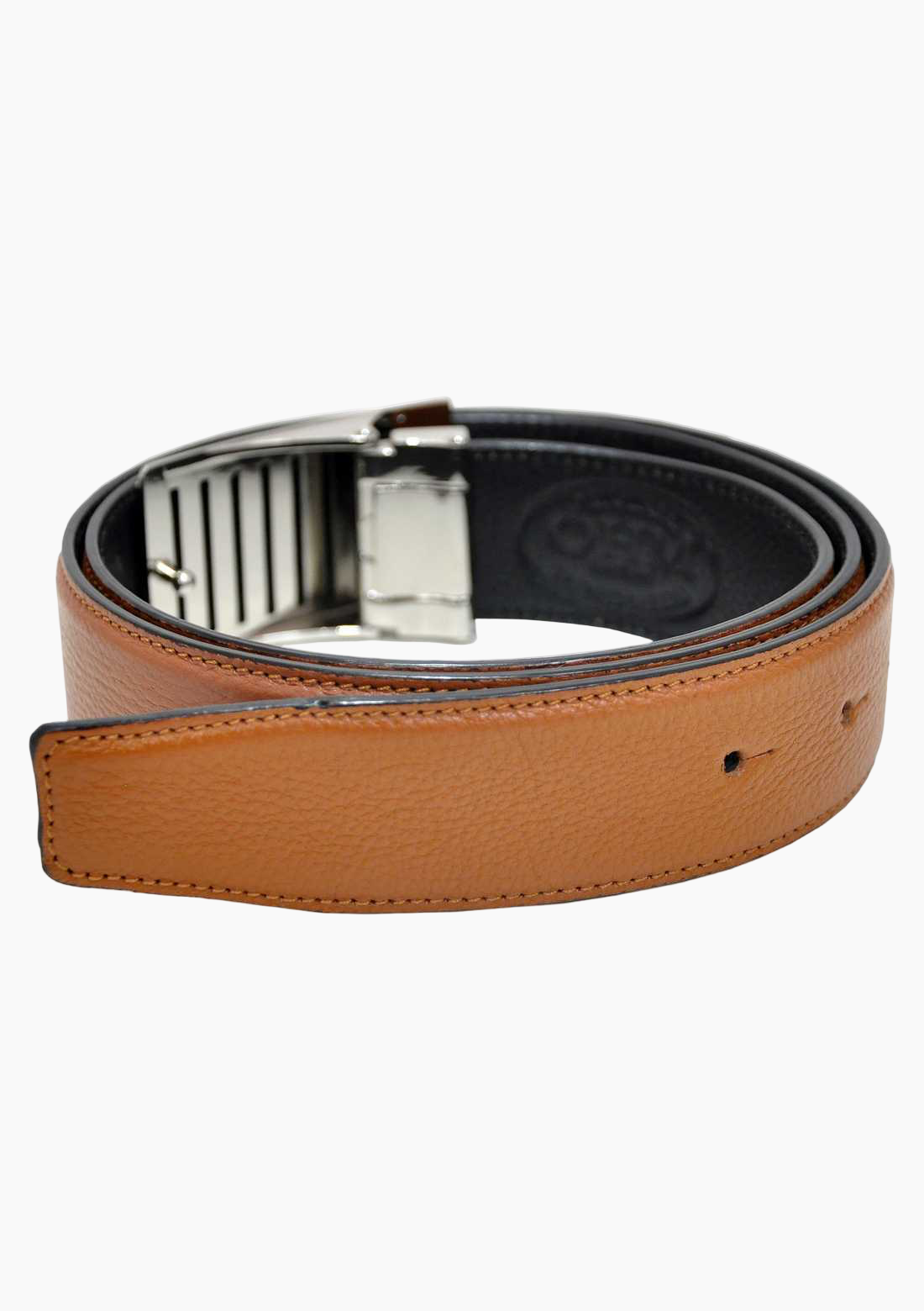 OHM Latticed Buckle Leather Handmade Reversible Belts