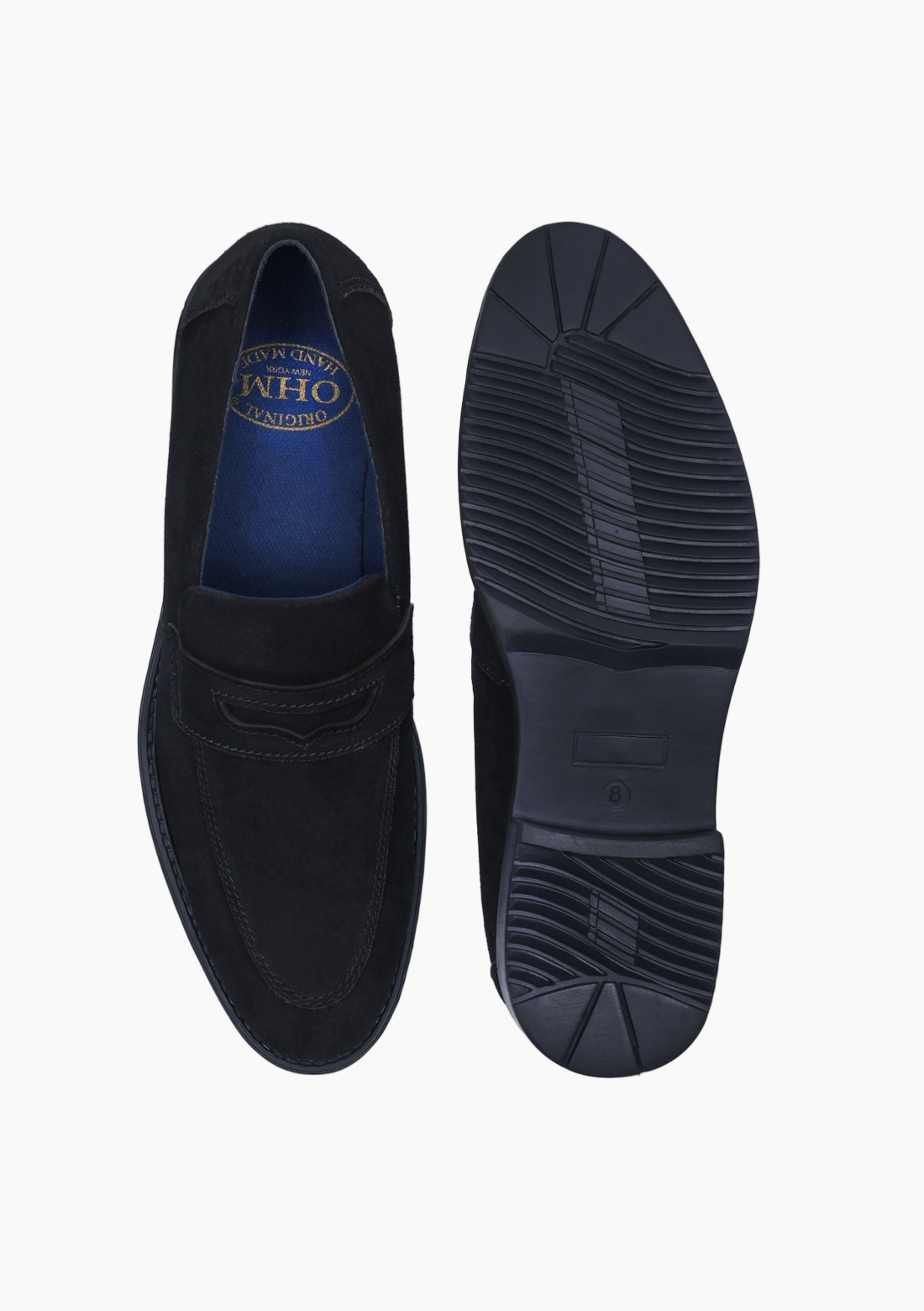 OHM Exclusive Penny Loafer in Suede with Classy Rubber Sole