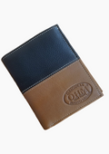 OHM Artisan Two-Tone Notepad Leather Wallet with Coin Pocket