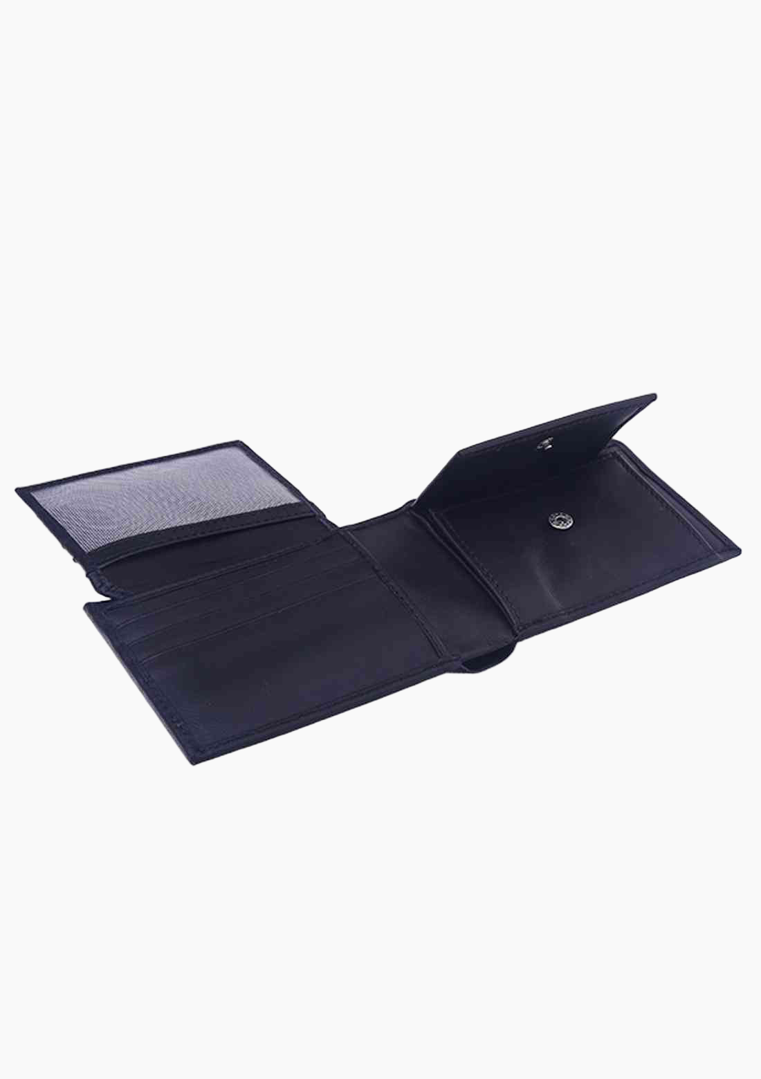 OHM Front ID Window with Coin Slot Leather Wallet