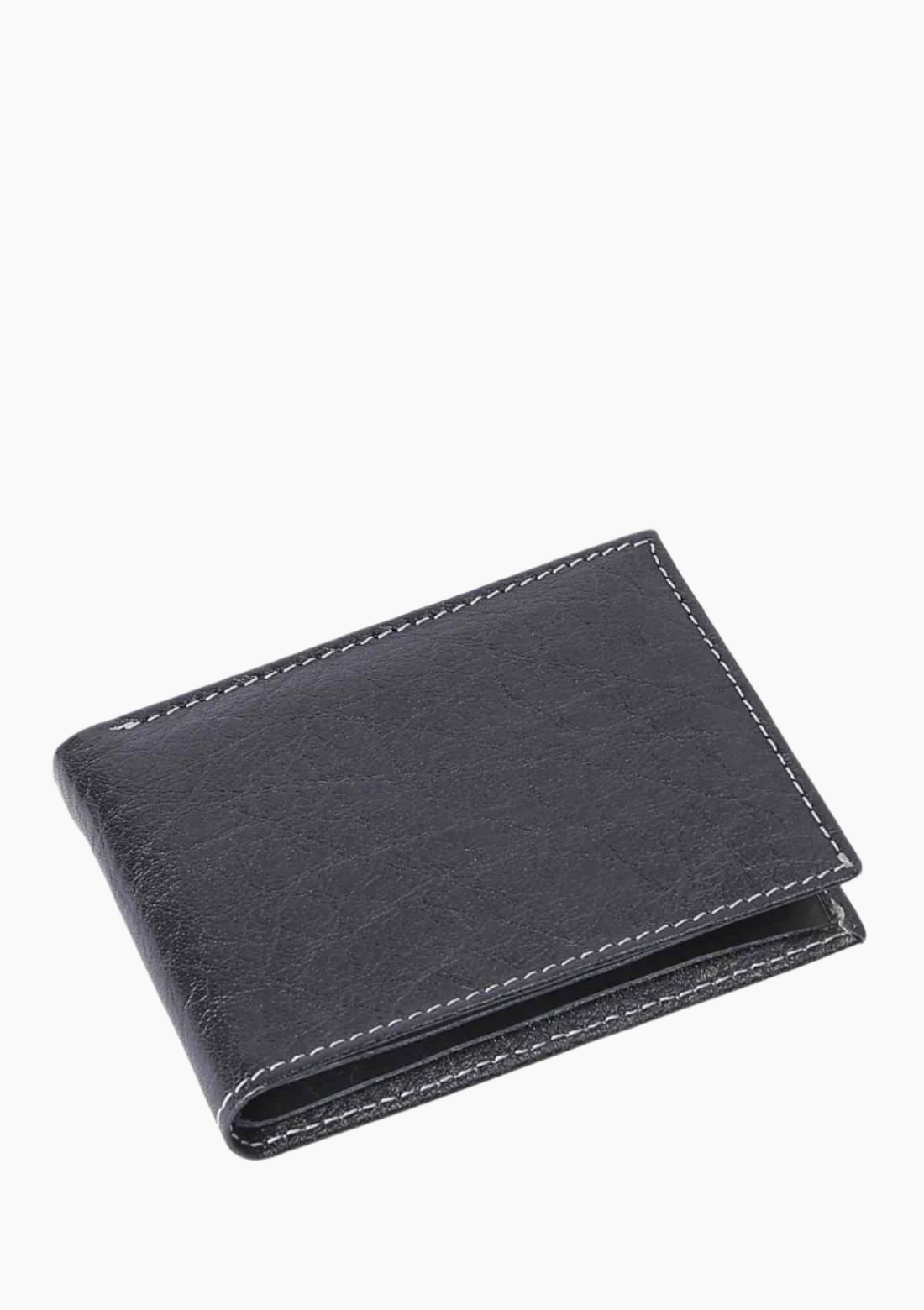 OHM Leather New York Wallet in Black/ Tan