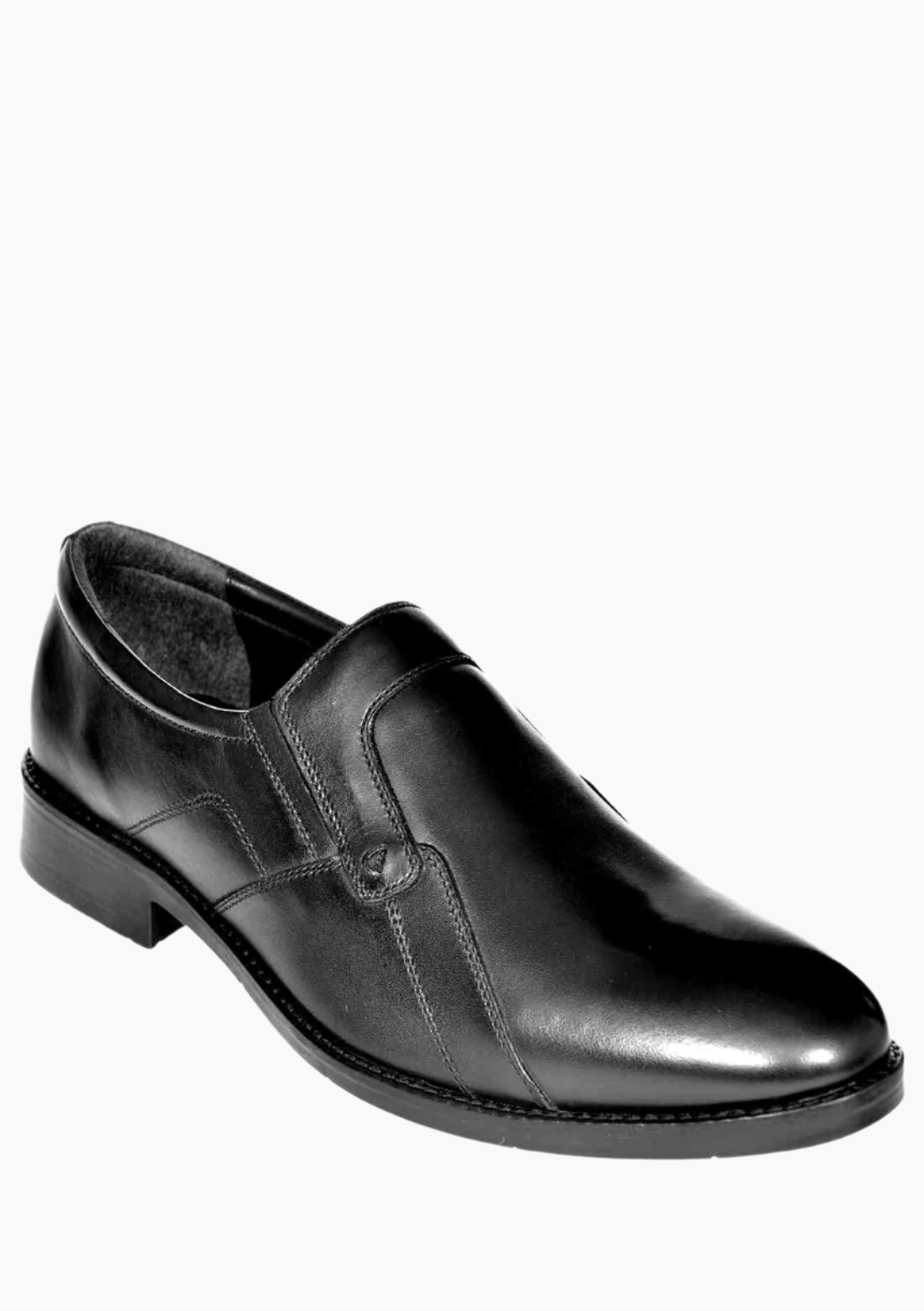 OHM Side Stitched Designer Leather Slip-on Shoes
