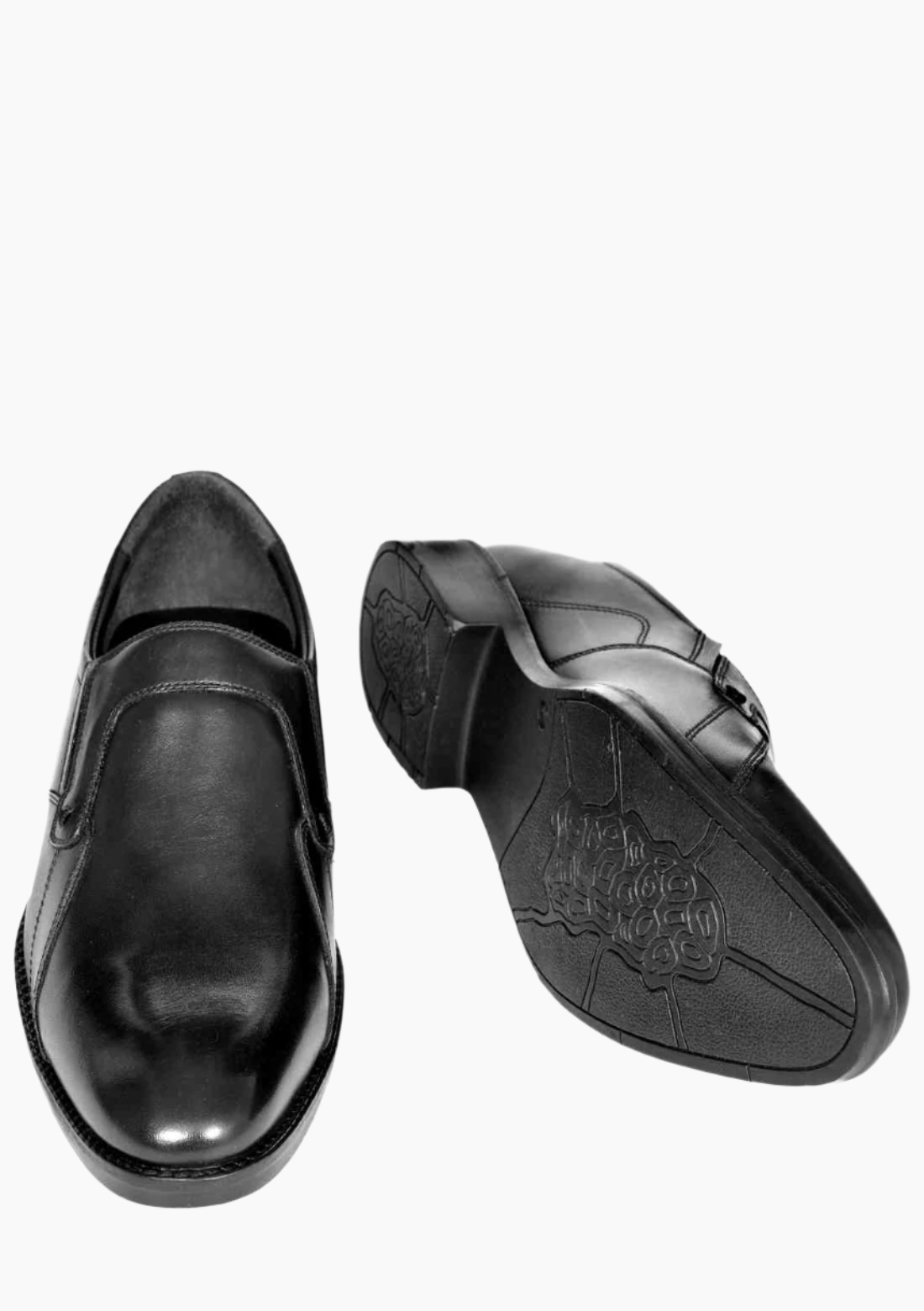 OHM Side Stitched Designer Leather Slip-on Shoes