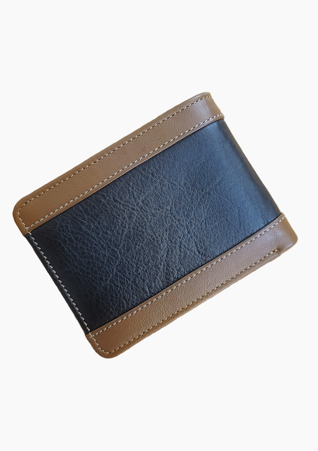OHM Leather Two Tone Stitched Slim Wallet