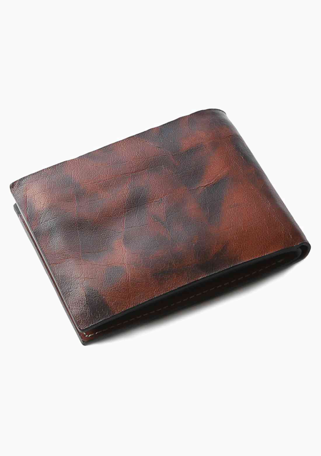 OHM Leather Wallet in Tiger Print Color