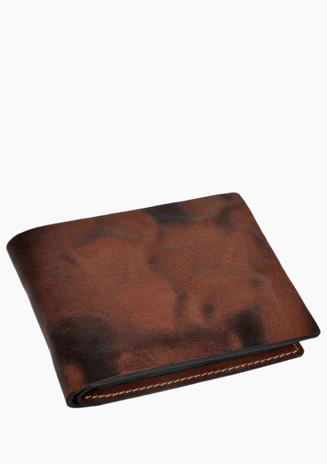 OHM Leather Wallet in Tiger Print Multi Color