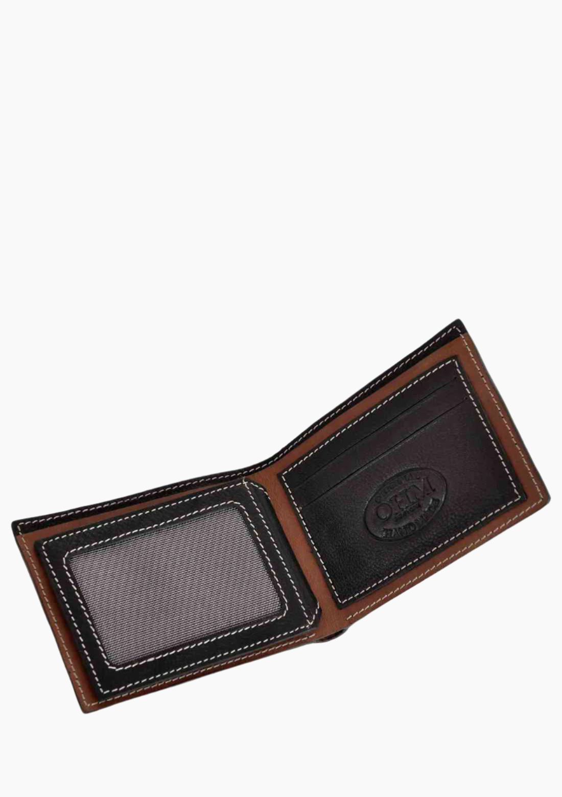OHM Leather Wallet in Tiger Print Multi Color