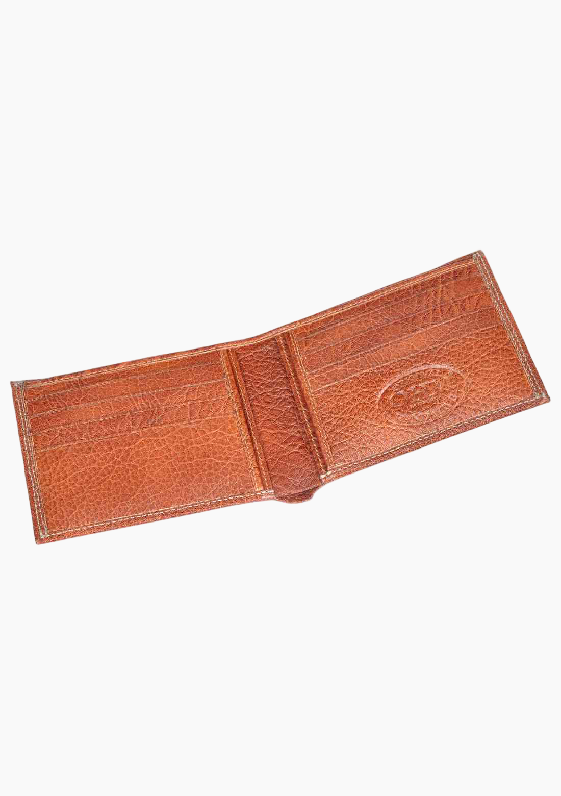 OHM New York Natural Grain Bill Fold Leather Wallet