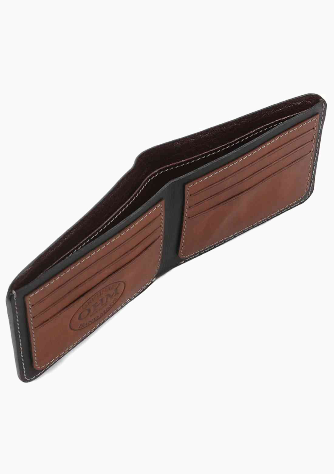 OHM Leather Wallet in Tiger Print
