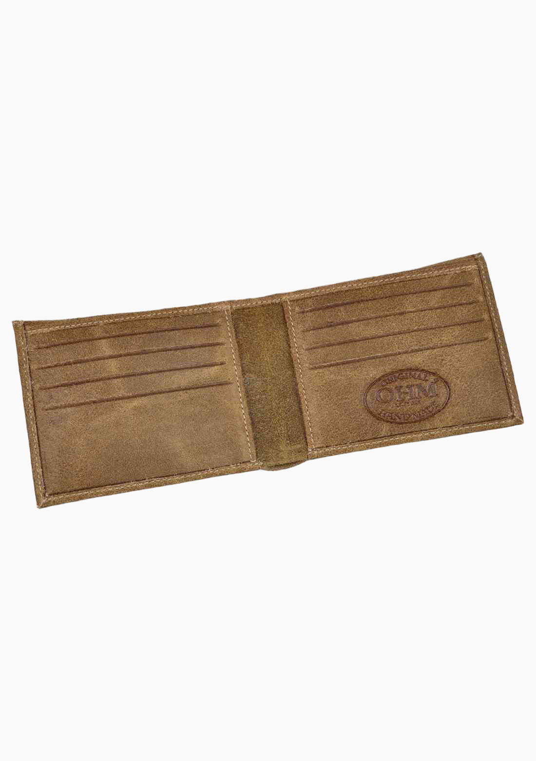 OHM Vintage Leather Bil Fold Wallet in Vintage Color