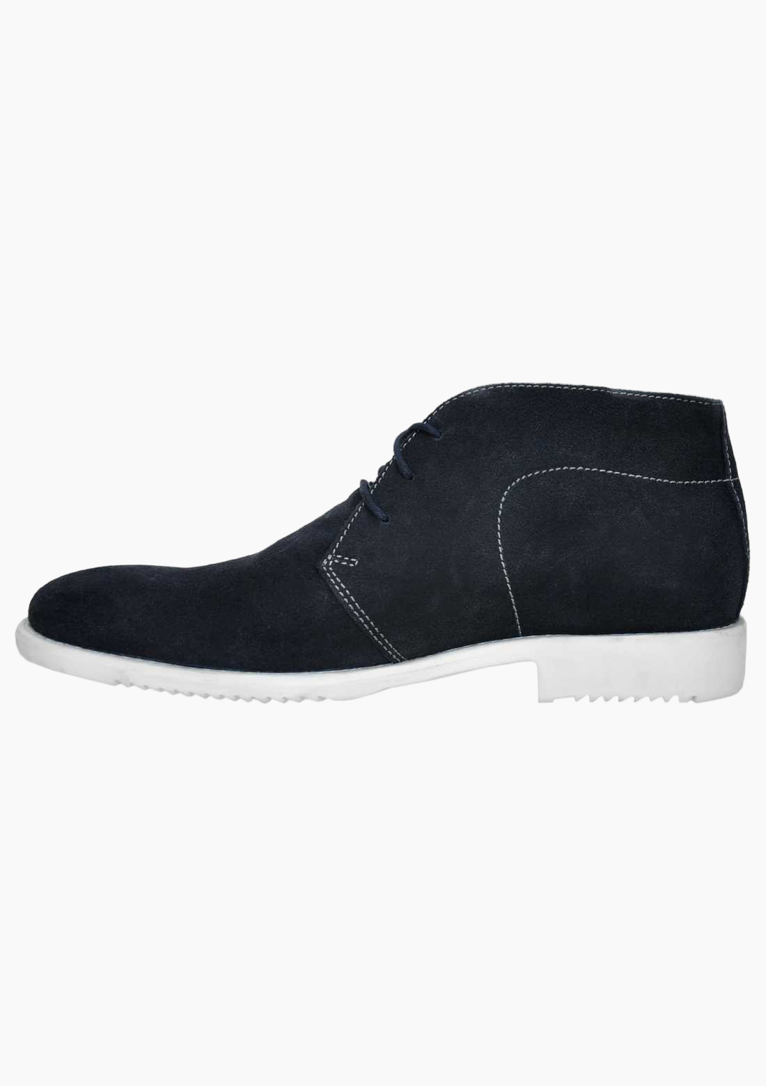 OHM Executive Style Ankle Leather Boots with Plain Toe