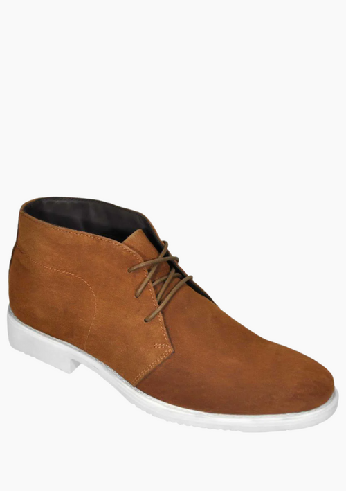 OHM Lifestyle Plain Stitched Toe Leather Ankle Boot