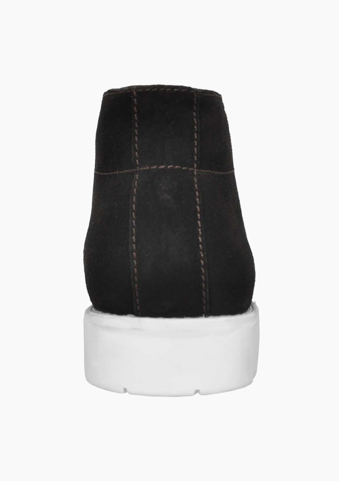 OHM Lifestyle Business Ankle Leather Boots Brown with Laces