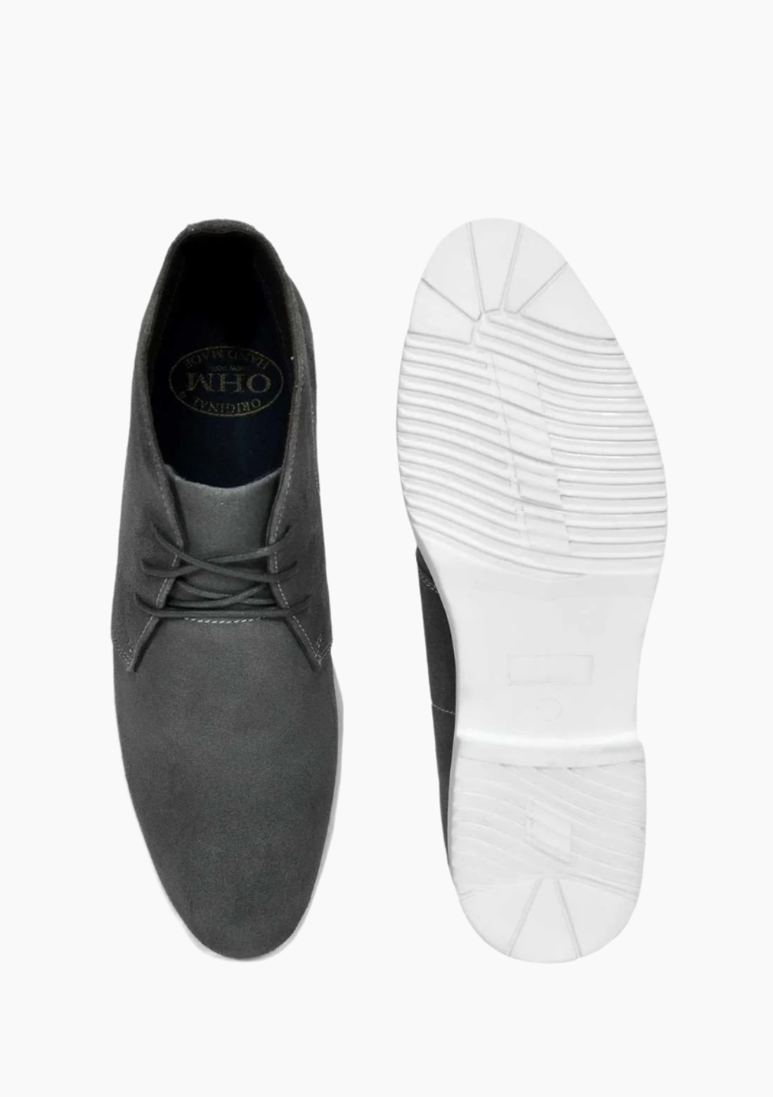 OHM Lifestyle Italian Leather Ankle Boots with Padded Insole