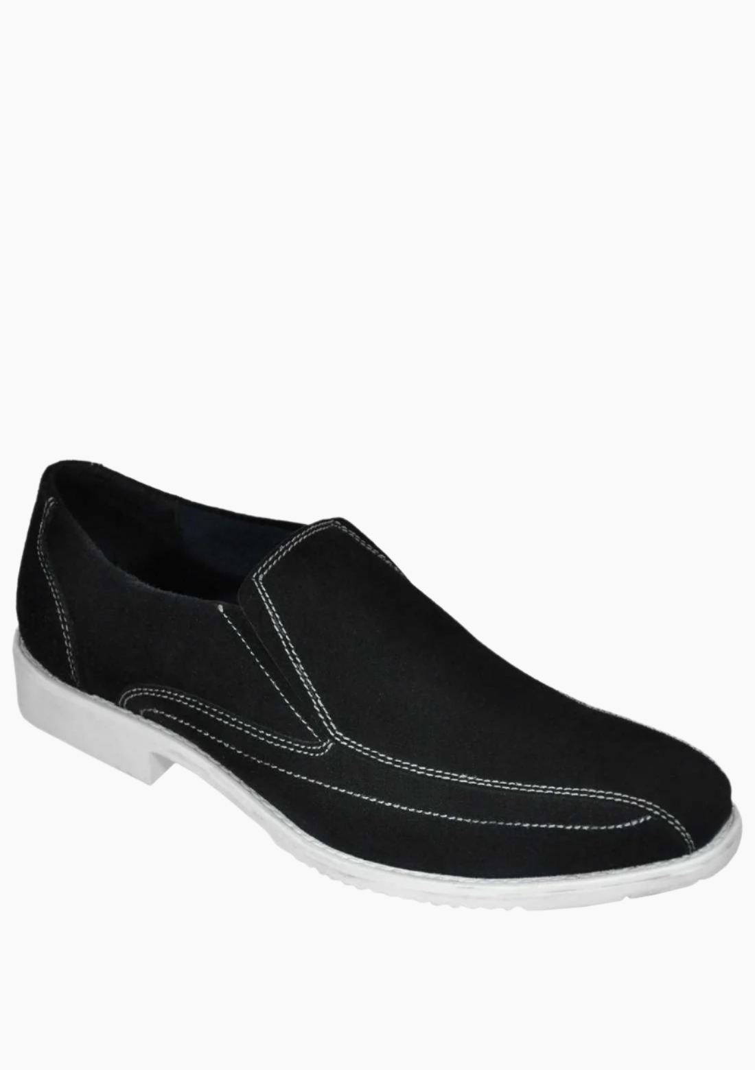 OHM Slip-On Italian Leather Shoes with Perimeter Stitching