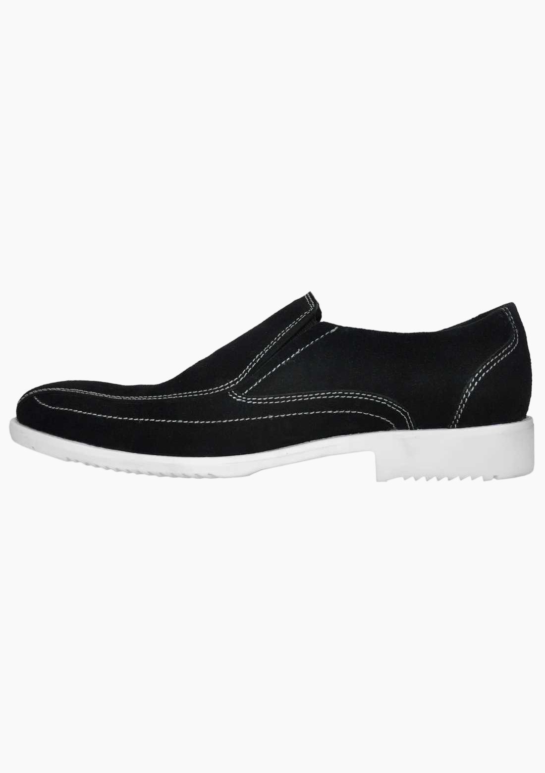 OHM Slip-On Italian Leather Shoes with Perimeter Stitching