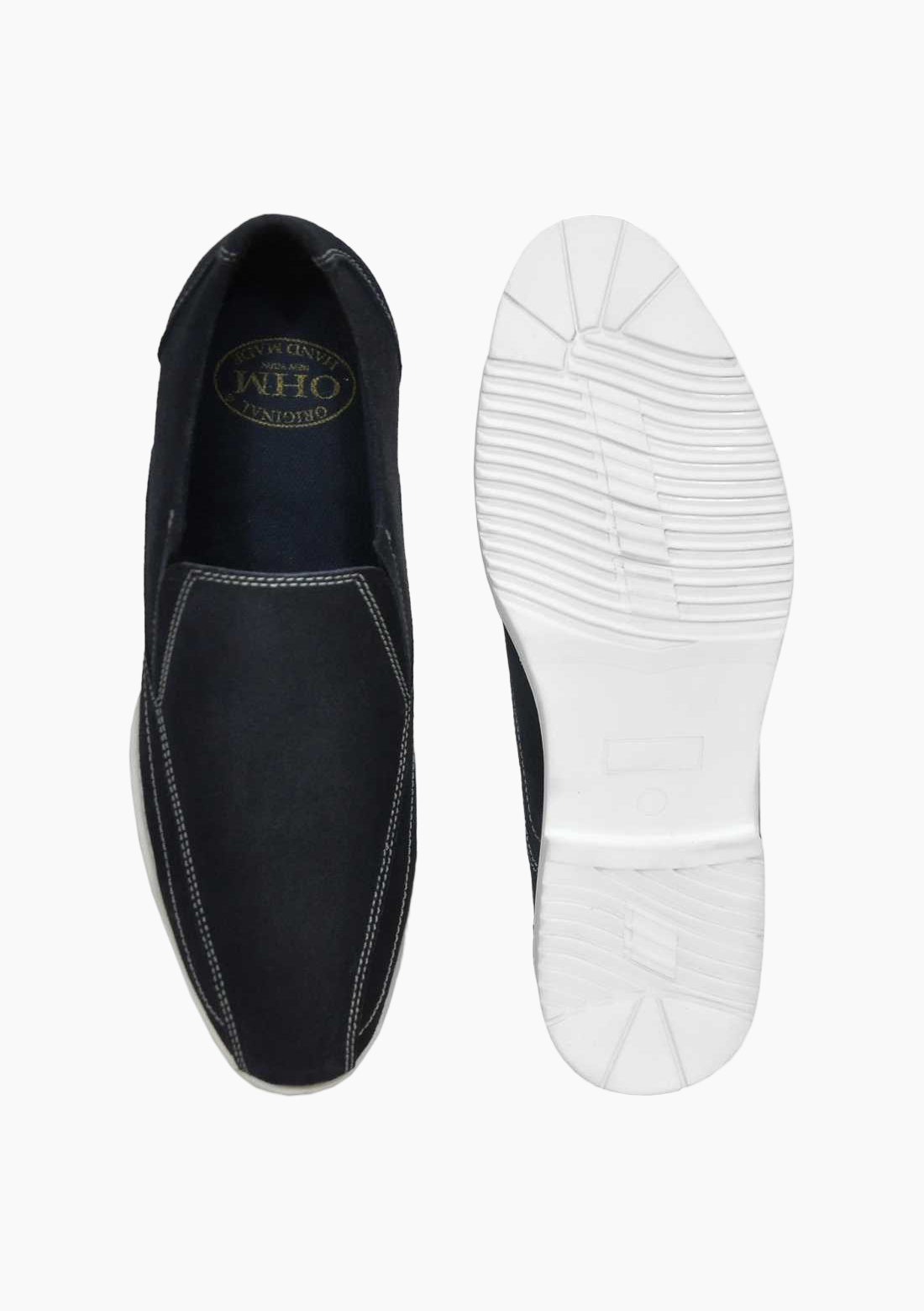 OHM Luxury Italian Leather Stylish Business Slip-on Shoes