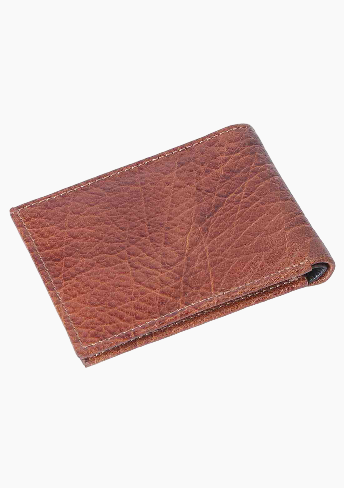 OHM New York Leather Bill Fold Wallet in Cognac