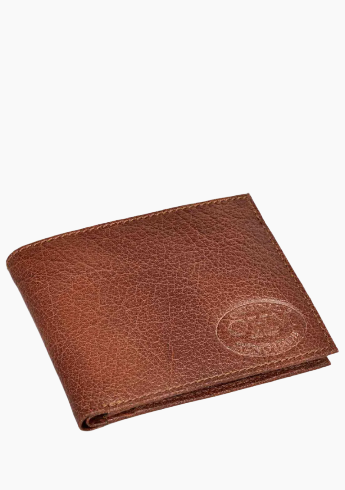 OHM Bill Fold Leather Wallet with Coin Pouch
