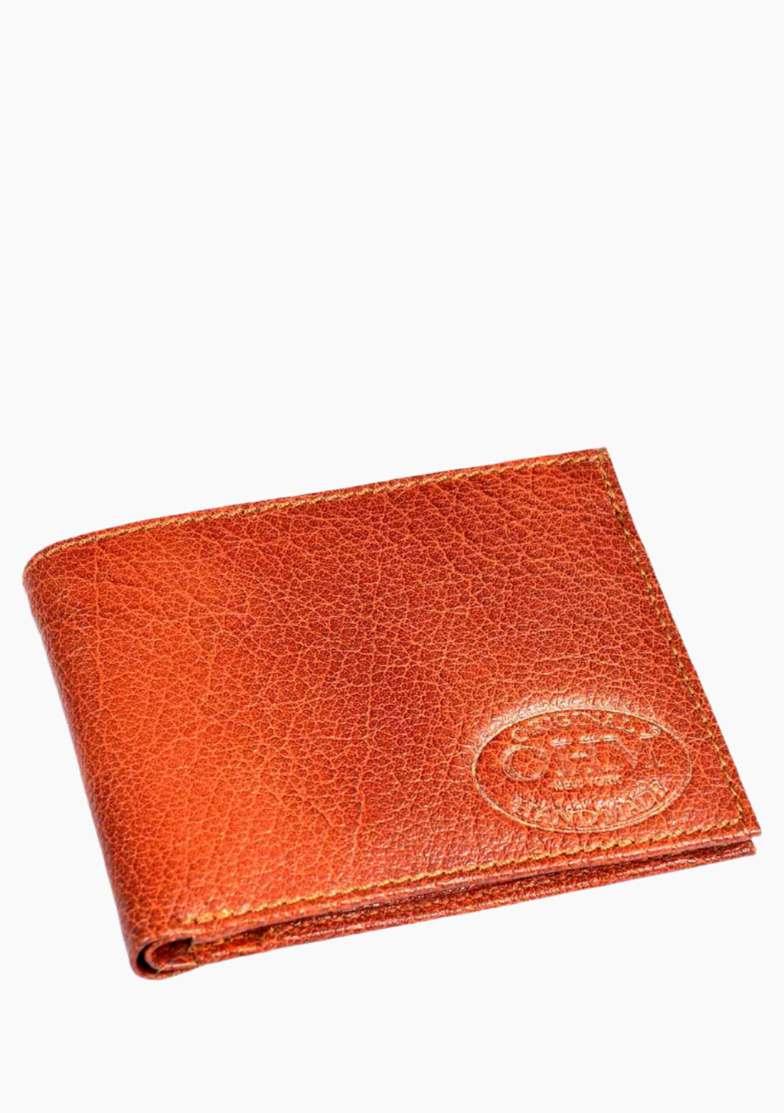 OHM Bill Fold Leather Wallet with Coin Pouch