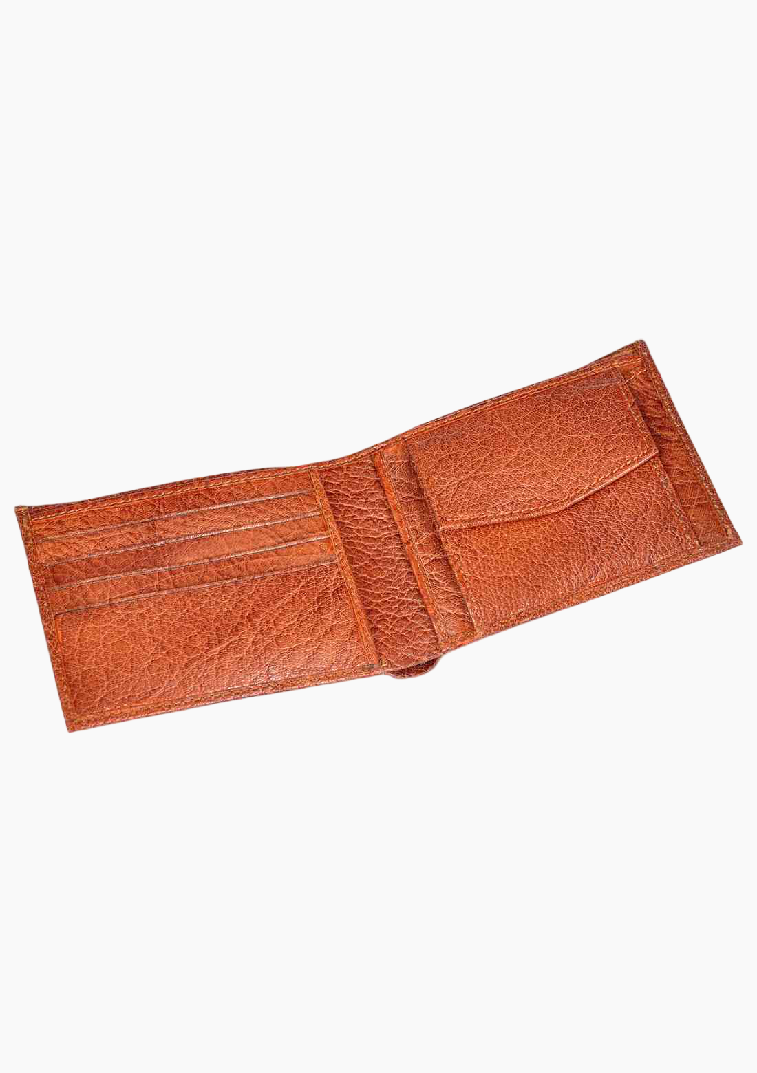 OHM Bill Fold Leather Wallet with Coin Pouch