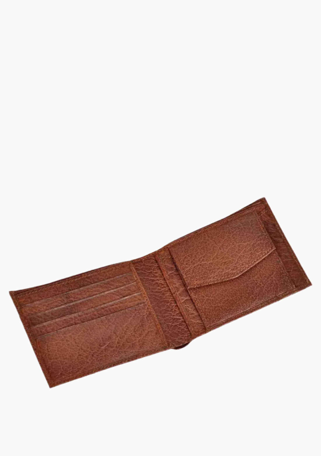 OHM Bill Fold Leather Wallet with Coin Pouch