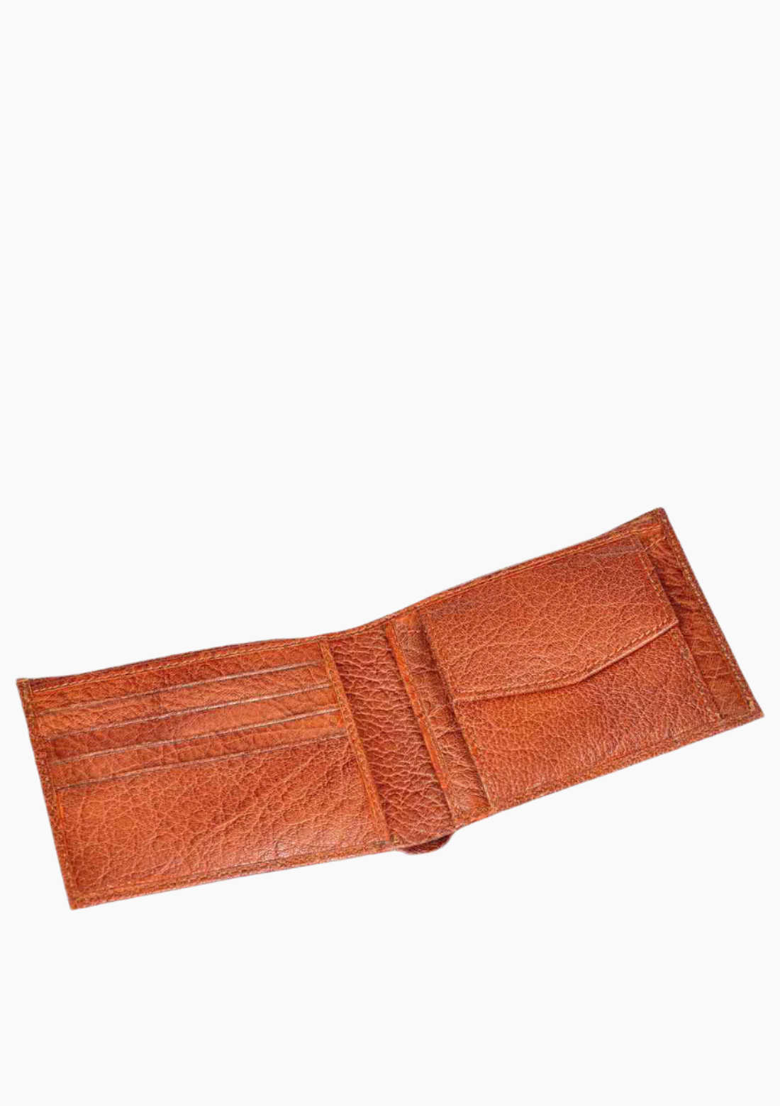 OHM Bill Fold Leather Wallet with Coin Pouch