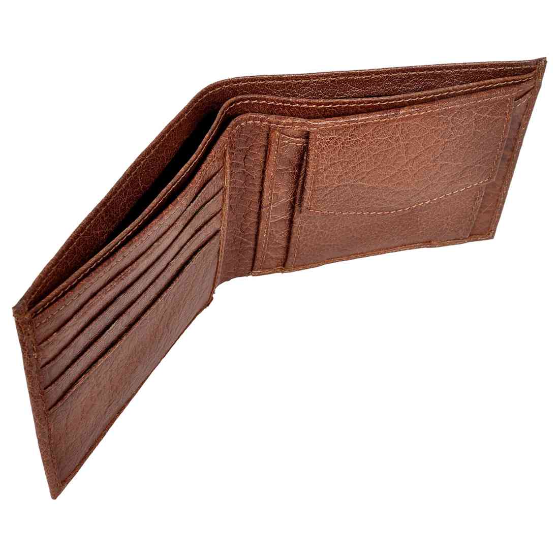 OHM New York Bill Fold Leather Wallet with Coin Pouch