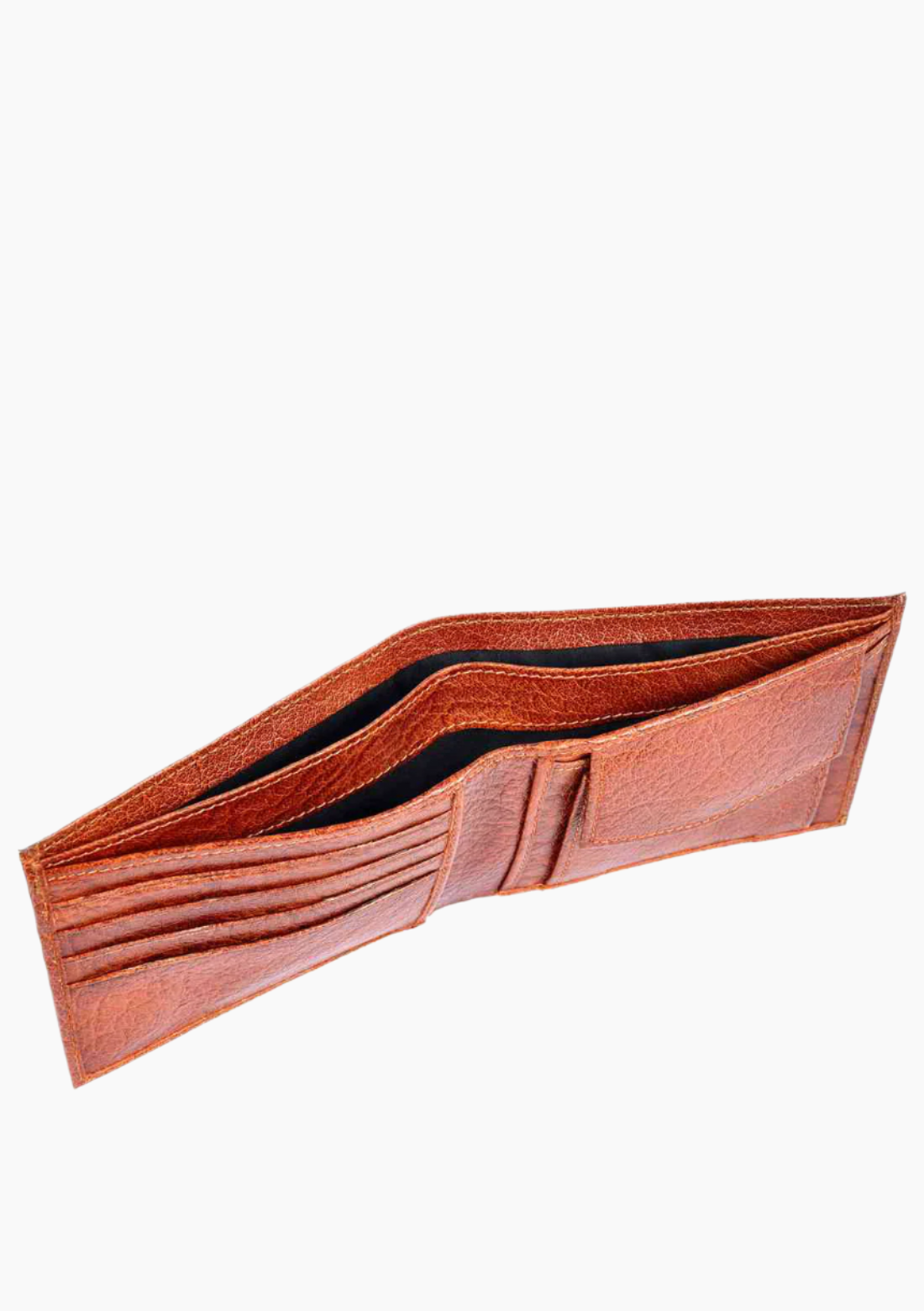 OHM Bill Fold Leather Wallet with Coin Pouch